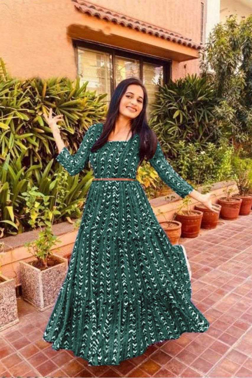 Ynf Georgette KESH559 306 Suits & Dresses Western Wears Festive Collections Wholesale Party Wear Dresses Printed Dresses Georgette Dresses Manufacturer