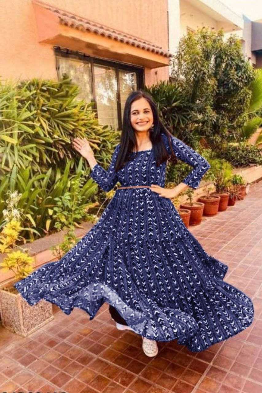 Ynf Georgette KESH559 306 Suits & Dresses Western Wears Festive Collections Wholesale Party Wear Dresses Printed Dresses Georgette Dresses Manufacturer