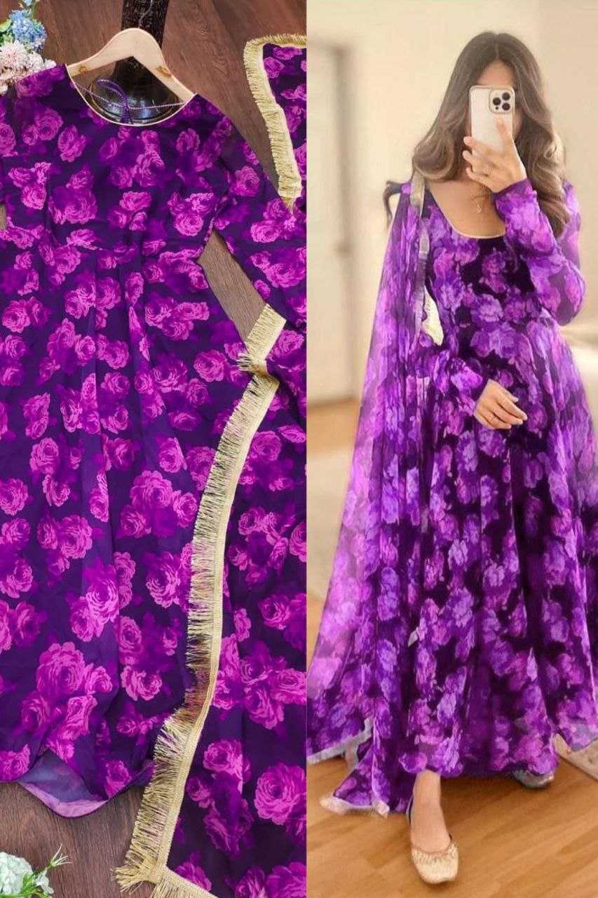 Ynf Georgette KESH559 318 Suits & Dresses Western Wears Festive Collections Wholesale Party Wear Dresses Printed Dresses Georgette Dresses Manufacturer