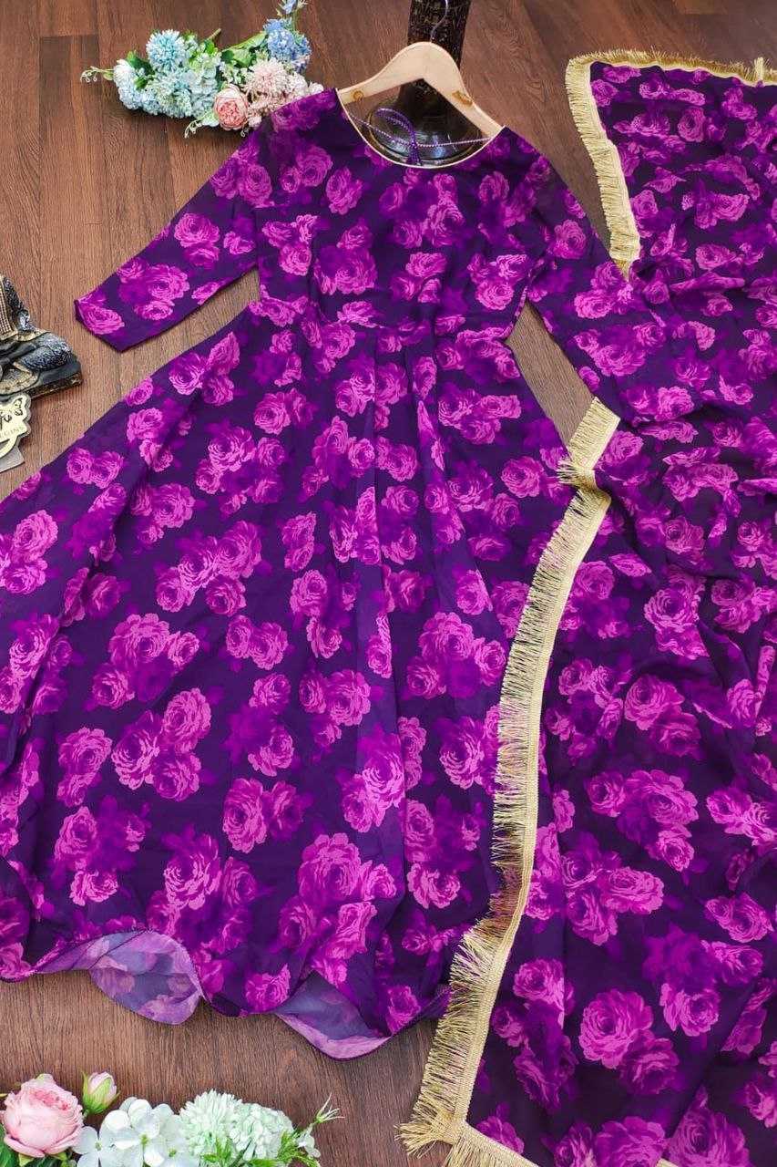Ynf Georgette KESH559 318 Suits & Dresses Western Wears Festive Collections Wholesale Party Wear Dresses Printed Dresses Georgette Dresses Manufacturer