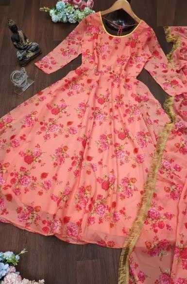 Ynf Georgette KESH559 331 Kurti Wholesale Printed Kurtis Anarkali Kurtis Manufacturer