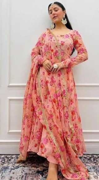 Ynf Georgette KESH559 331 Kurti Wholesale Printed Kurtis Anarkali Kurtis Manufacturer