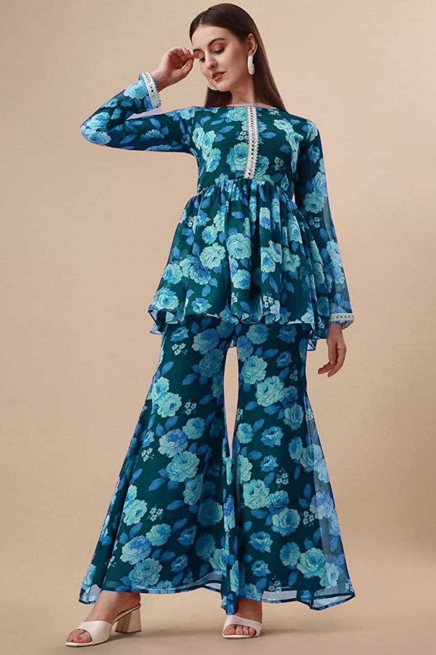 Ynf Georgette KESH559 349 Suits & Dresses Western Wears Festive Collections Wholesale Sharara Salwar Suits Printed Dresses Georgette Dresses Manufacturer