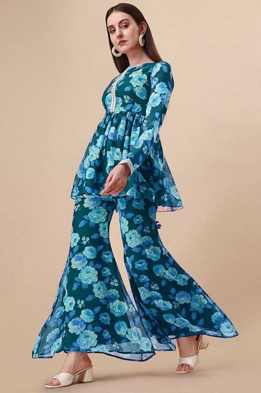 Ynf Georgette KESH559 349 Suits & Dresses Western Wears Festive Collections Wholesale Sharara Salwar Suits Printed Dresses Georgette Dresses Manufacturer