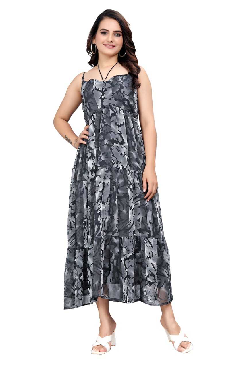 Ynf Georgette KESH559 354 Gowns Wholesale Printed Gowns Long Gowns Manufacturer