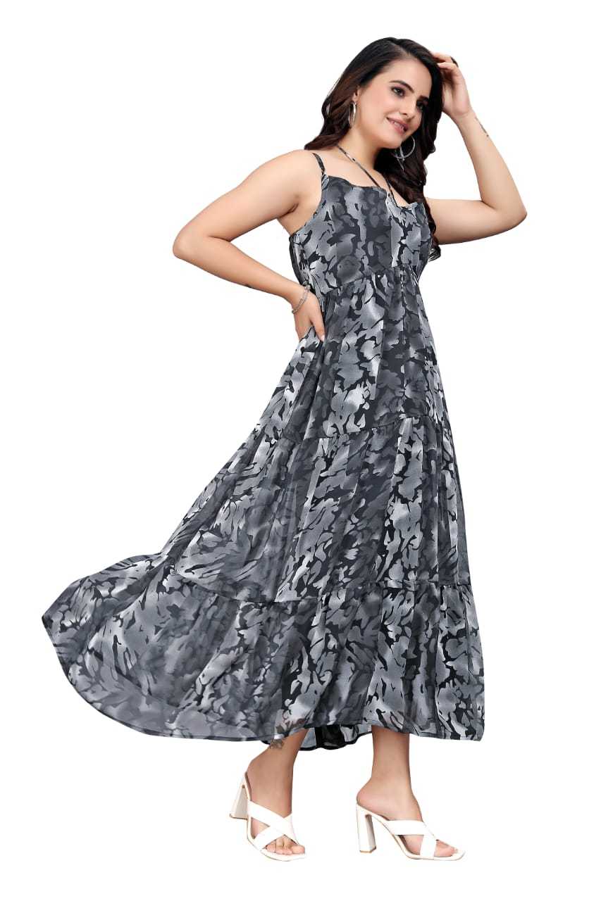 Ynf Georgette KESH559 354 Gowns Wholesale Printed Gowns Long Gowns Manufacturer