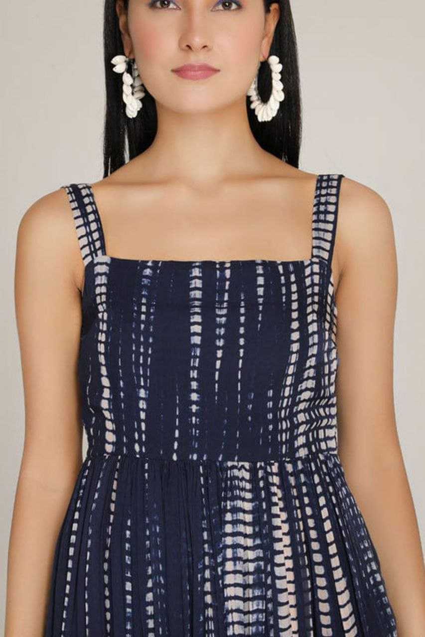 Ynf Georgette KESH559 360 Suits & Dresses Western Wears Festive Collections Wholesale Indo Western Dresses Georgette Dresses Sleeveless Dresses Manufacturer
