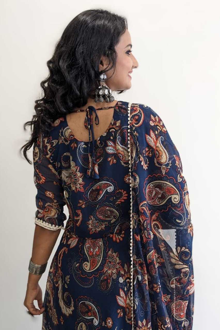 Ynf Georgette KESH559 361 Suits & Dresses Western Wears Festive Collections Wholesale Long Kurti Suits Printed Dresses Georgette Dresses Manufacturer