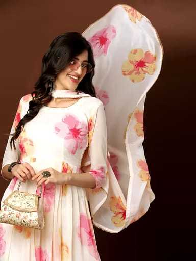 Ynf Georgette KESH559 712 Suits & Dresses Western Wears Festive Collections Wholesale Printed Suits Georgette Dresses Anarkali Dresses Manufacturer