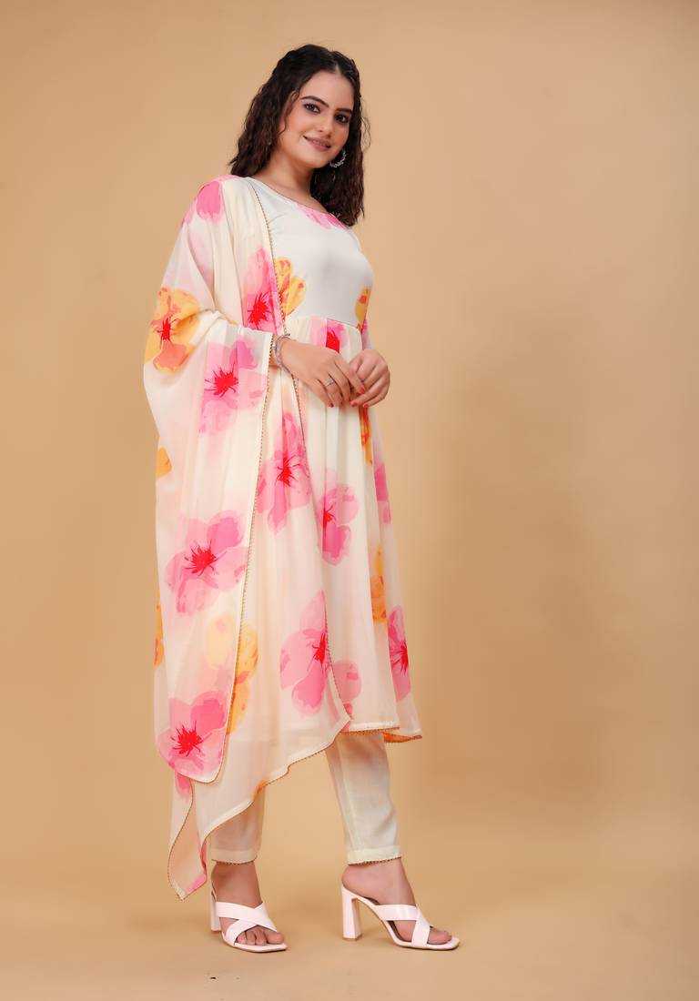 Ynf Georgette KESH559 712 Suits & Dresses Western Wears Festive Collections Wholesale Printed Suits Georgette Dresses Anarkali Dresses Manufacturer