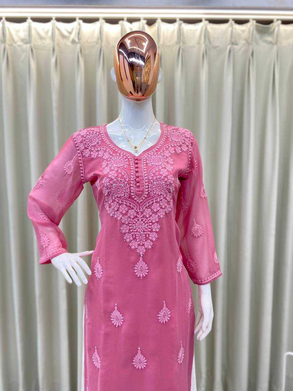 Ynf Georgette RIN110 306 Suits & Dresses Wedding Collections Festive Collections Wholesale Embroidery Suits Palazzo Suit Georgette Suit Manufacturer