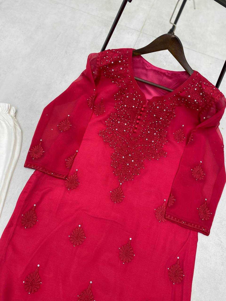 Ynf Georgette RIN110 306 Suits & Dresses Wedding Collections Festive Collections Wholesale Embroidery Suits Palazzo Suit Georgette Suit Manufacturer