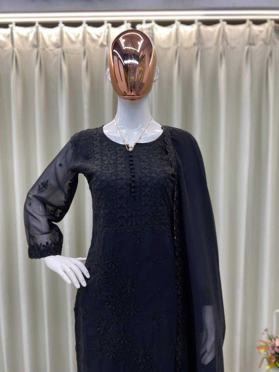 Ynf Georgette RIN110 324 Suits & Dresses Wedding Collections Festive Collections Wholesale Georgette Suit Designer Suits Embroidered Suits Manufacturer