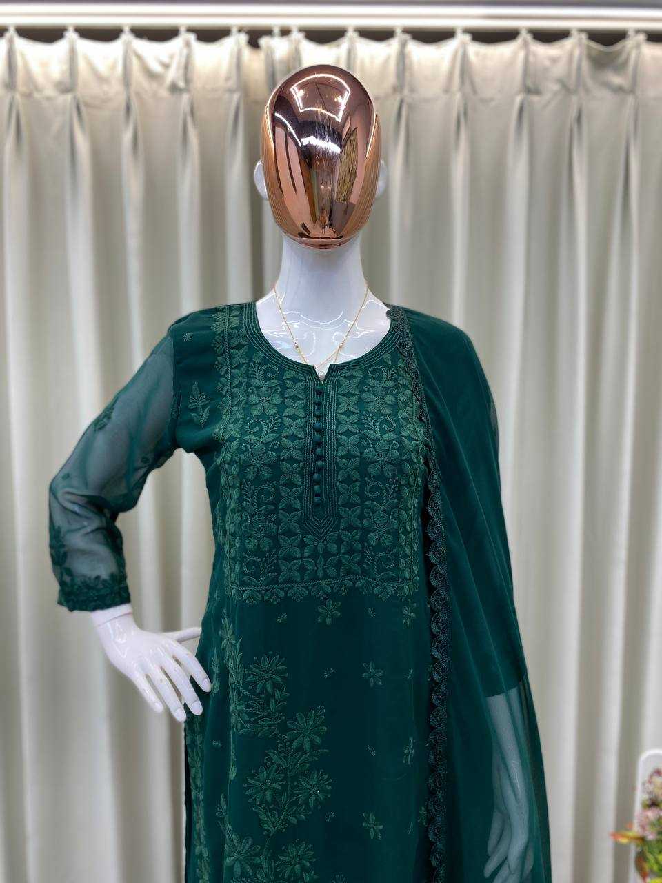 Ynf Georgette RIN110 324 Suits & Dresses Wedding Collections Festive Collections Wholesale Georgette Suit Designer Suits Embroidered Suits Manufacturer