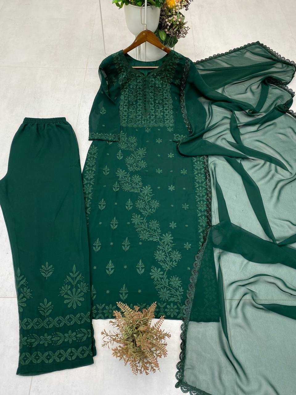 Ynf Georgette RIN110 324 Suits & Dresses Wedding Collections Festive Collections Wholesale Georgette Suit Designer Suits Embroidered Suits Manufacturer