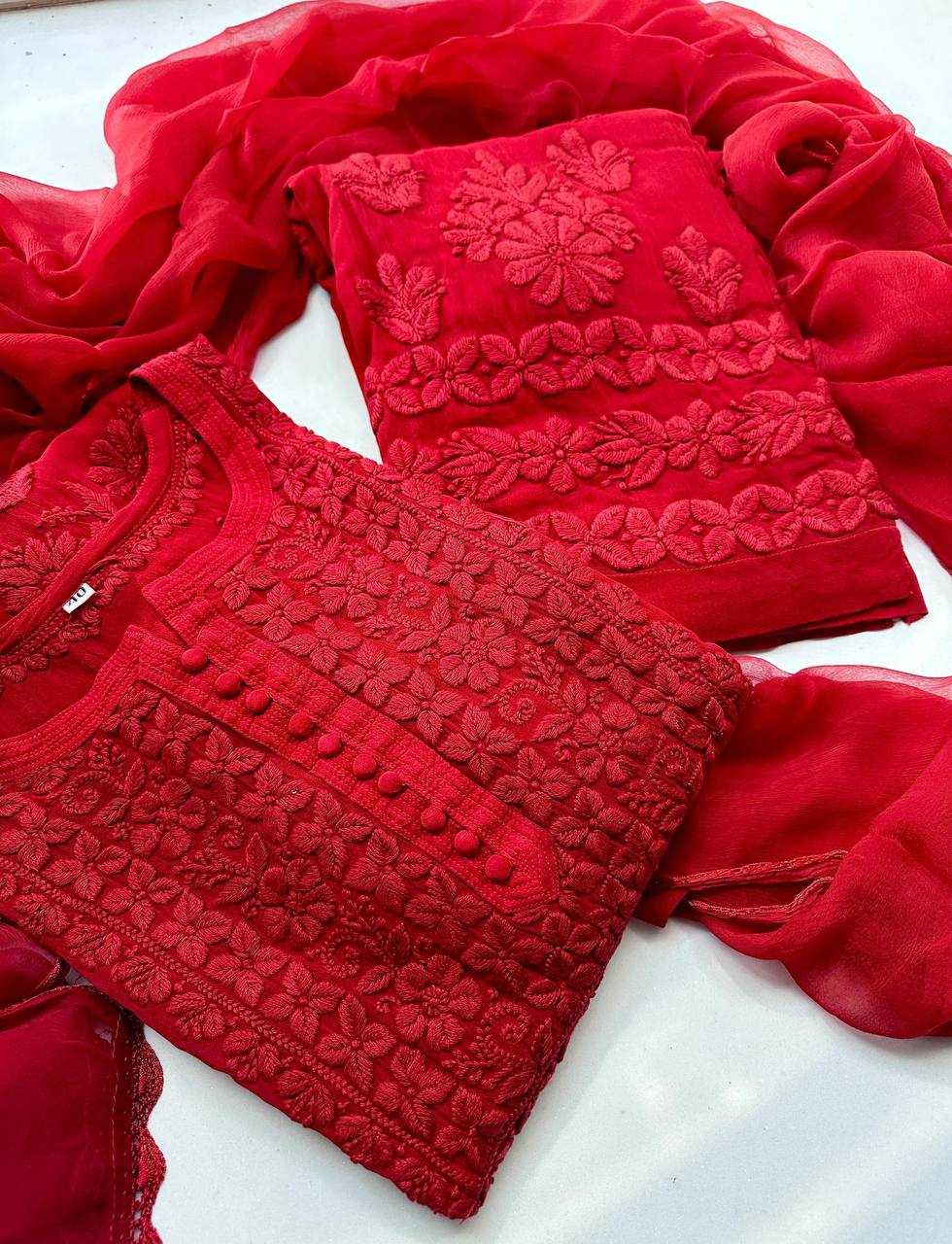 Ynf Georgette RIN110 324 Suits & Dresses Wedding Collections Festive Collections Wholesale Georgette Suit Designer Suits Embroidered Suits Manufacturer