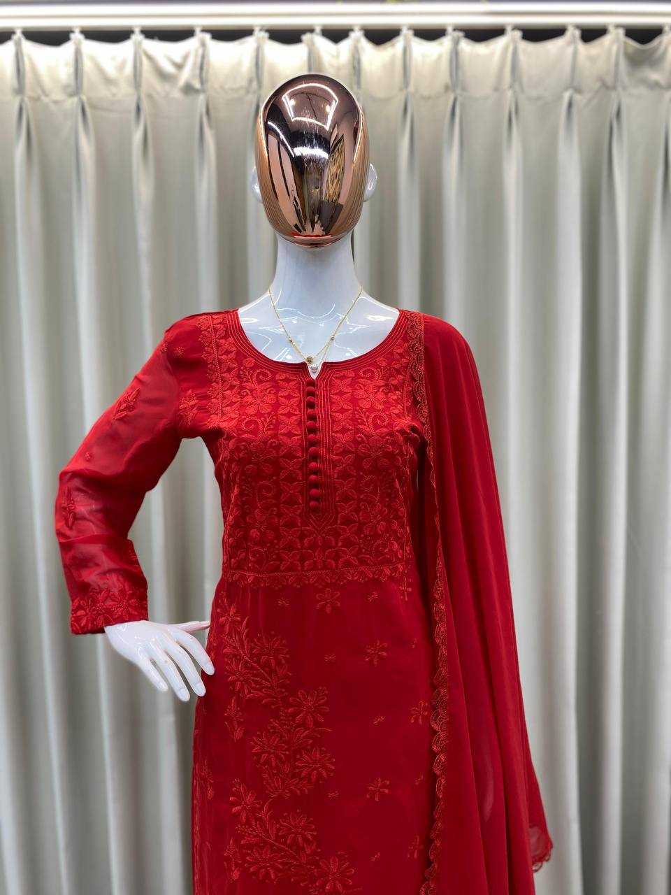 Ynf Georgette RIN110 324 Suits & Dresses Wedding Collections Festive Collections Wholesale Georgette Suit Designer Suits Embroidered Suits Manufacturer