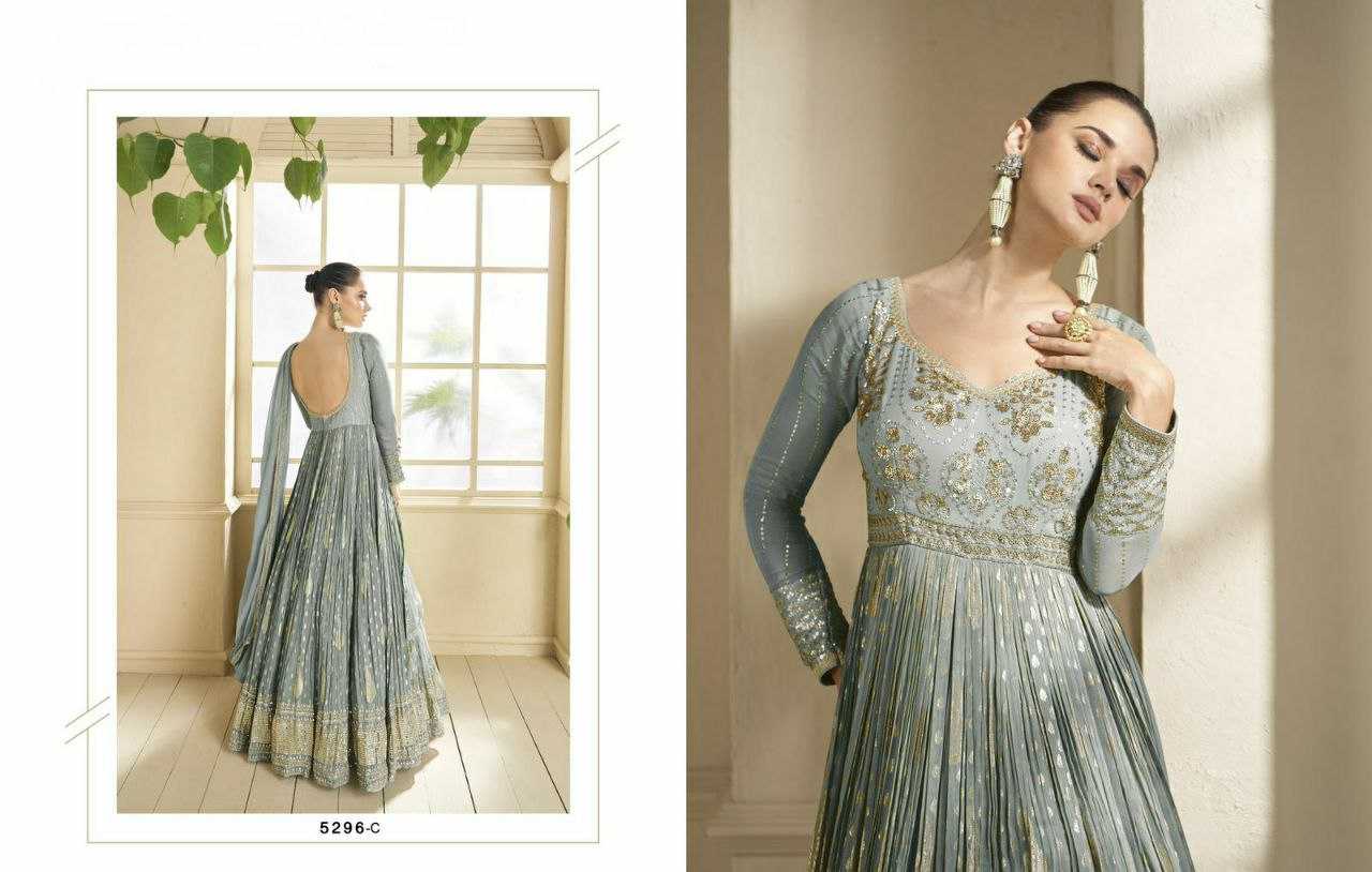 Ynf Georgette RIN131 5296 Suits & Dresses Wholesale Anarkali Suits Semi Stitched Suits Semi-Stitched Suits Manufacturer