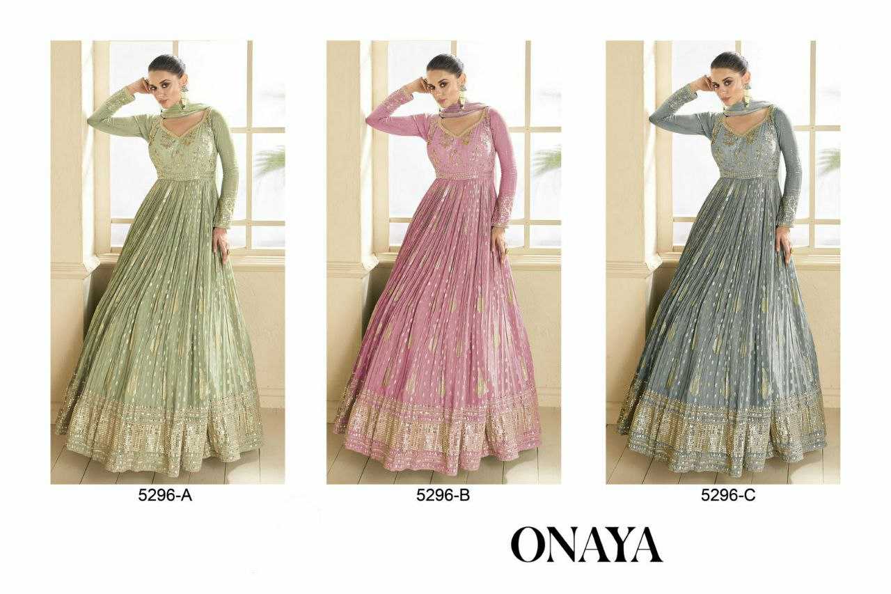 Ynf Georgette RIN131 5296 Suits & Dresses Wholesale Anarkali Suits Semi Stitched Suits Semi-Stitched Suits Manufacturer