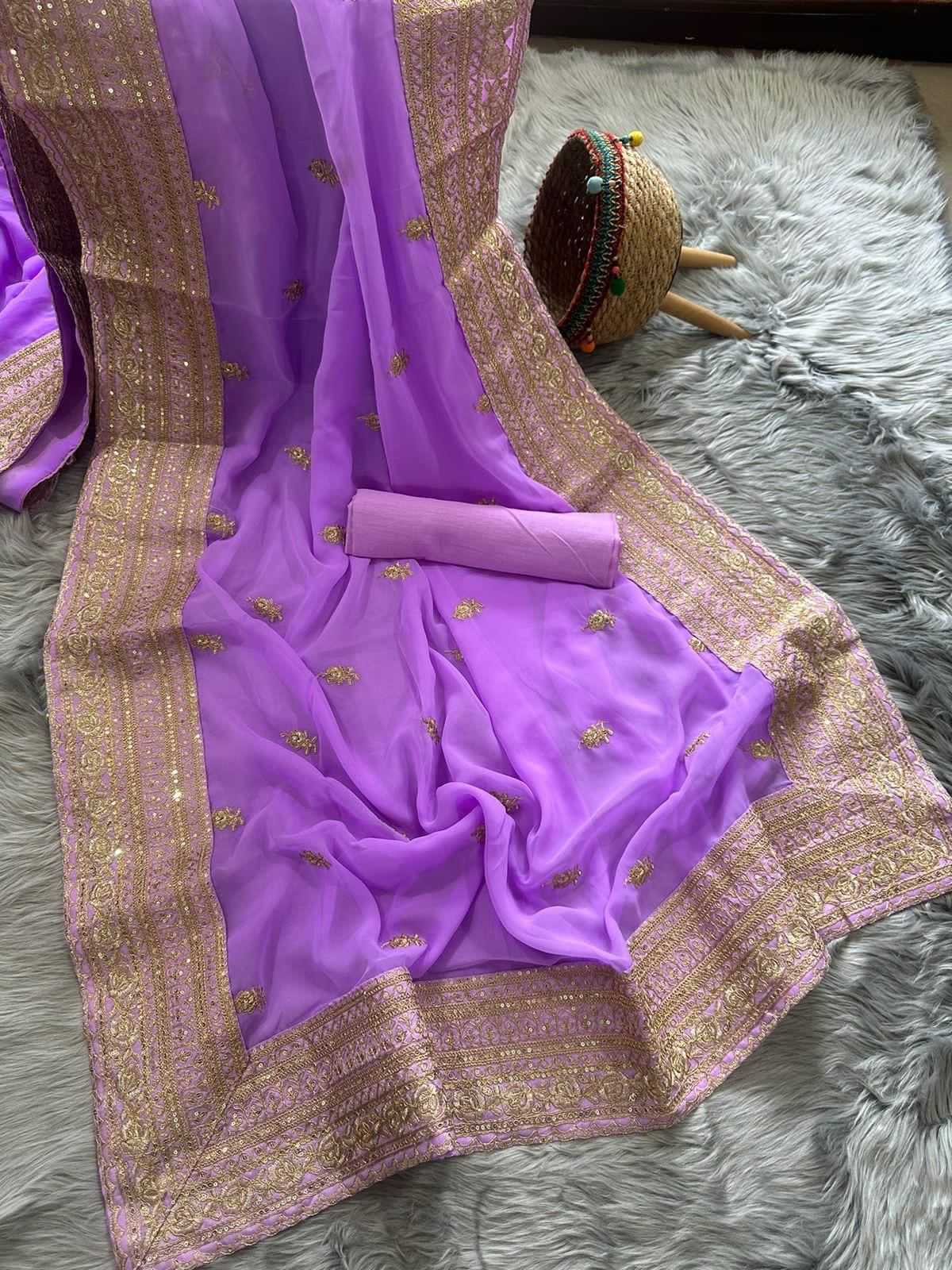 Ynf Georgette RIN134 0196 Sarees Wholesale Designer Sarees Georgette Sarees Embroidered Sarees Manufacturer
