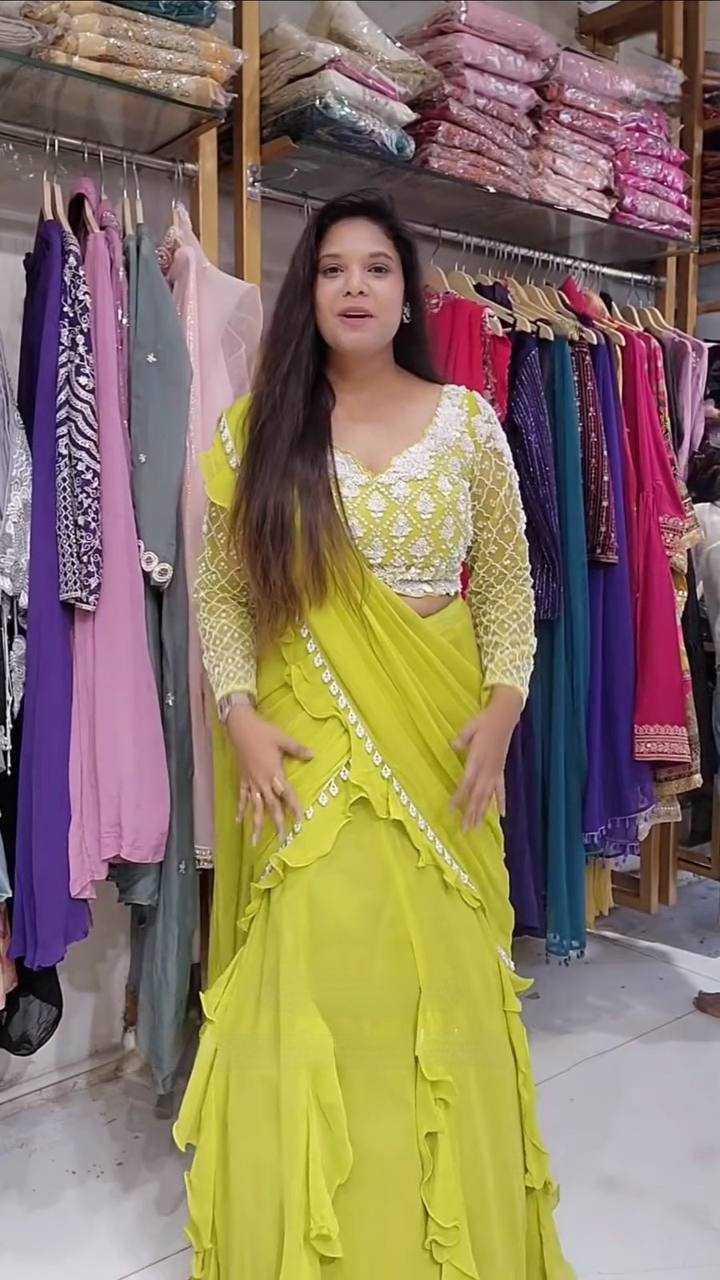 Ynf Georgette RIN141 1962 Sarees Wedding Collections Festive Collections Wholesale Designer Sarees Georgette Sarees Sarees With Blouse Manufacturer