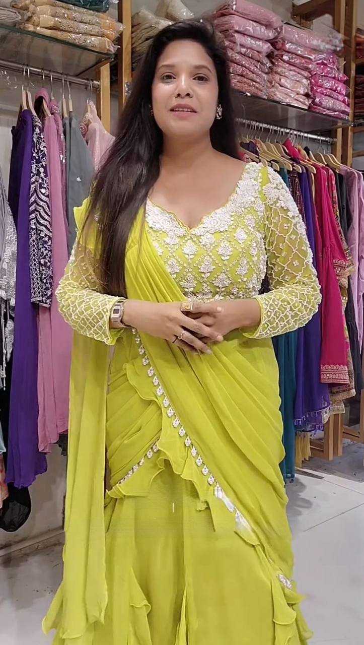 Ynf Georgette RIN141 1962 Sarees Wedding Collections Festive Collections Wholesale Designer Sarees Georgette Sarees Sarees With Blouse Manufacturer