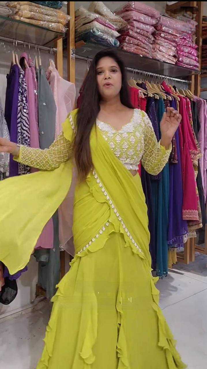 Ynf Georgette RIN141 1962 Sarees Wedding Collections Festive Collections Wholesale Designer Sarees Georgette Sarees Sarees With Blouse Manufacturer