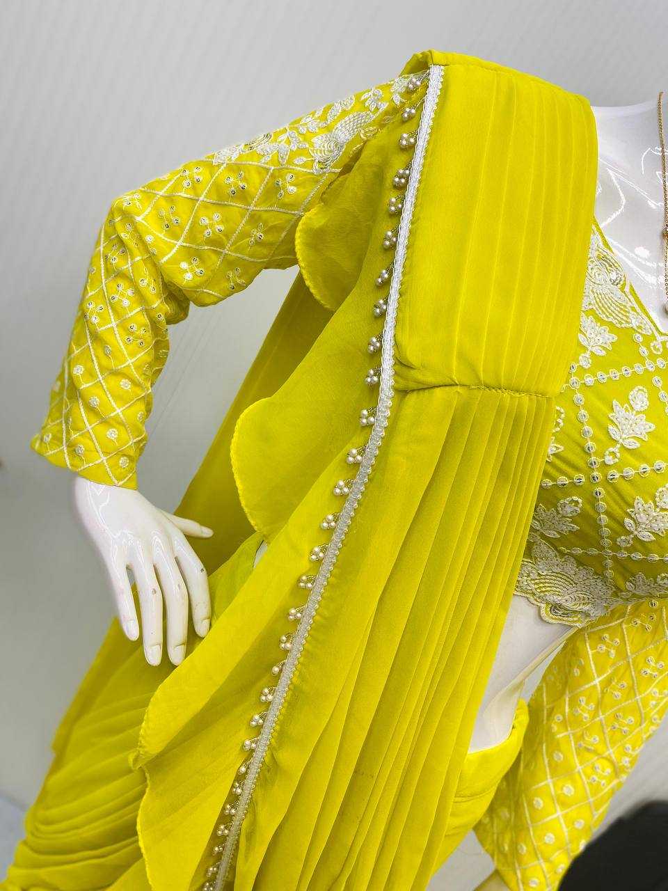 Ynf Georgette RIN141 1962 Sarees Wedding Collections Festive Collections Wholesale Designer Sarees Georgette Sarees Sarees With Blouse Manufacturer