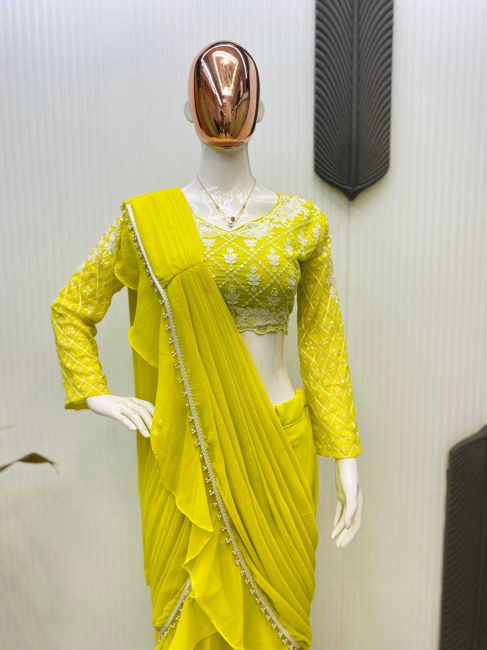 Ynf Georgette RIN141 1962 Sarees Wedding Collections Festive Collections Wholesale Designer Sarees Georgette Sarees Sarees With Blouse Manufacturer