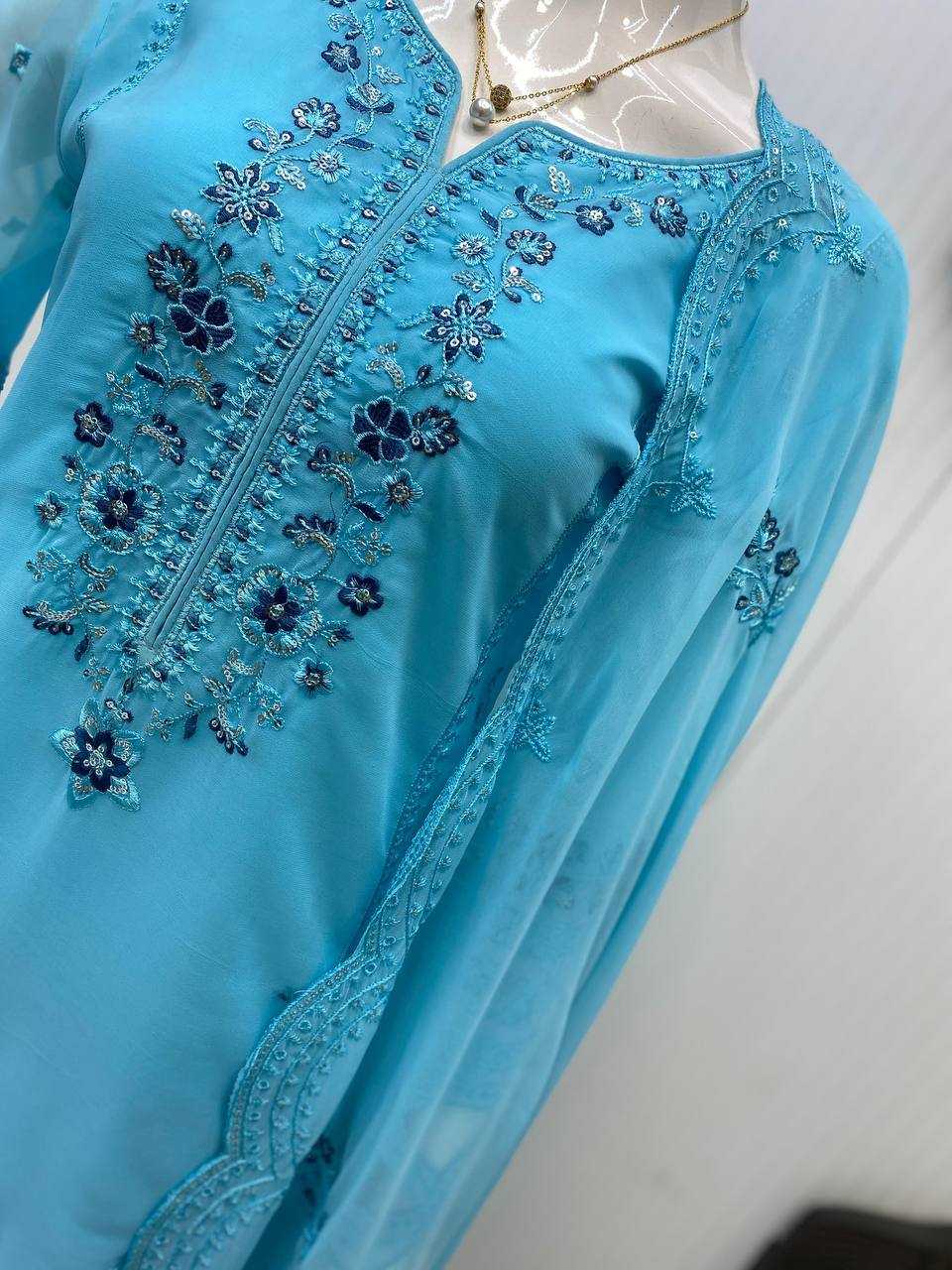 Ynf Georgette RIN141 1974 Suits & Dresses Wholesale Embroidery Suits Georgette Suit Designer Suits Manufacturer