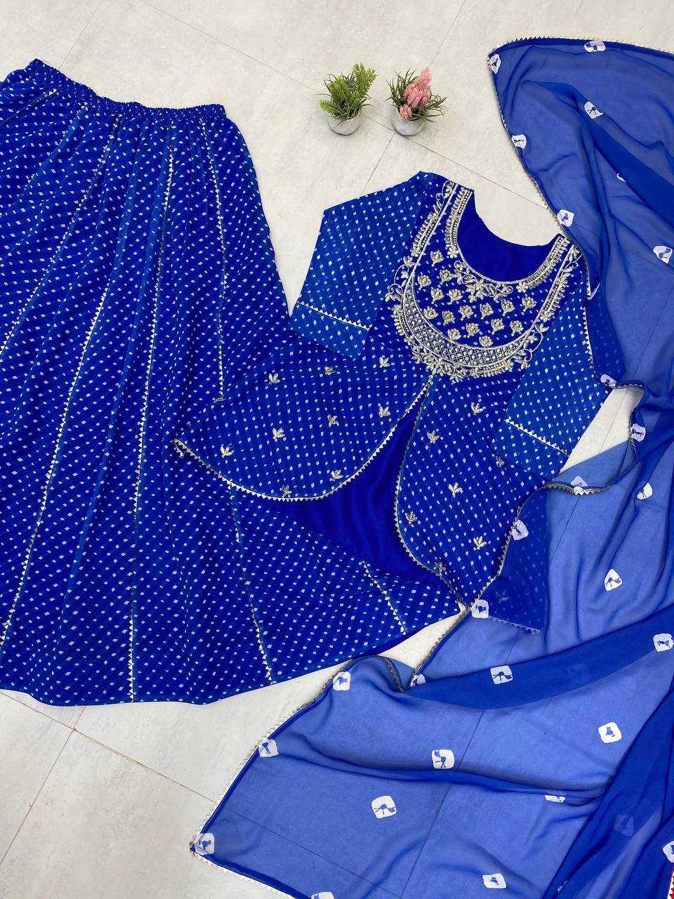 Ynf Georgette RIN141 1977 Lehengas Wholesale Fancy Lehenga Printed Lehenga Embroidered Lehenga Manufacturer