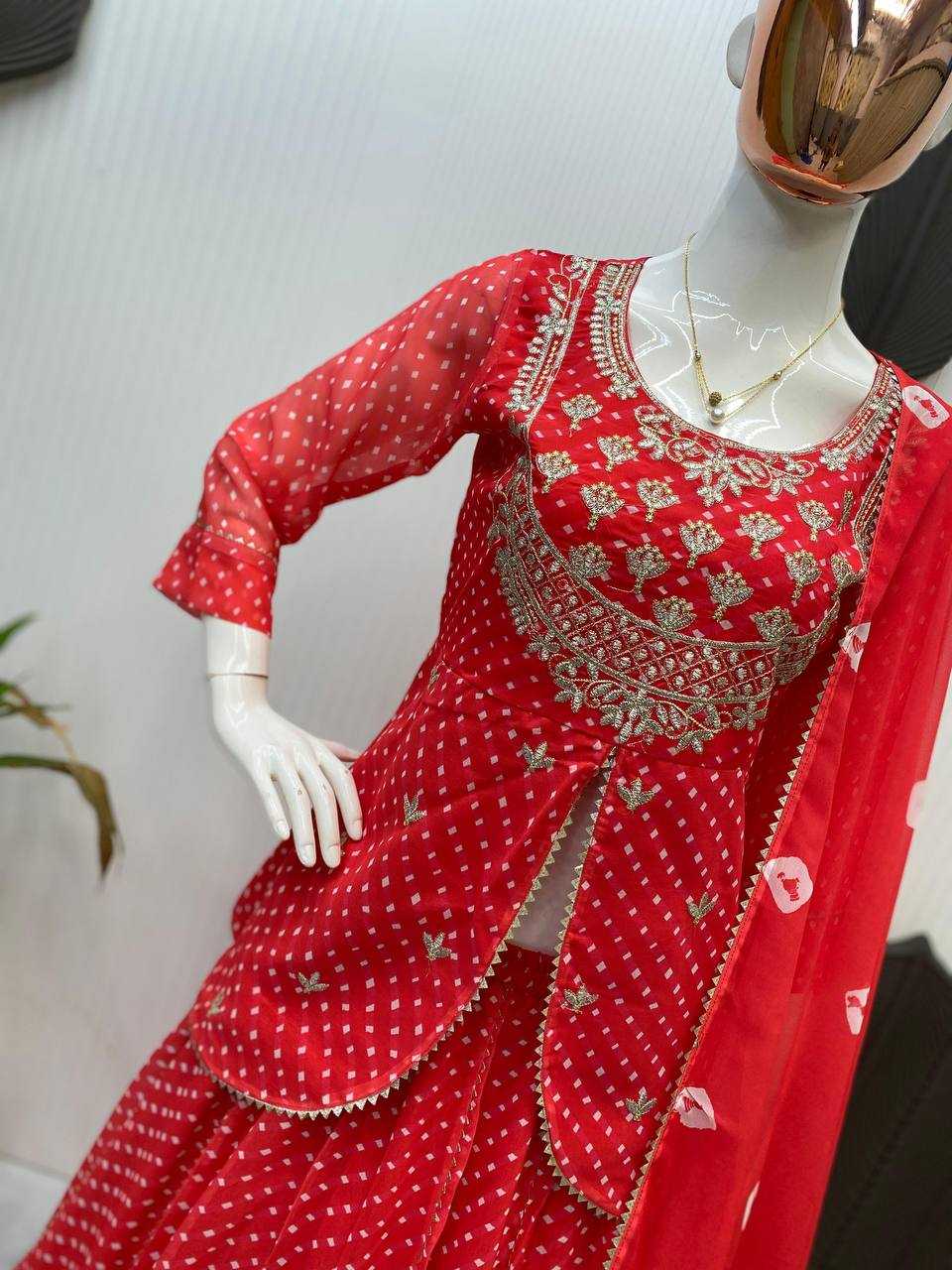 Ynf Georgette RIN141 1977 Lehengas Wholesale Fancy Lehenga Printed Lehenga Embroidered Lehenga Manufacturer
