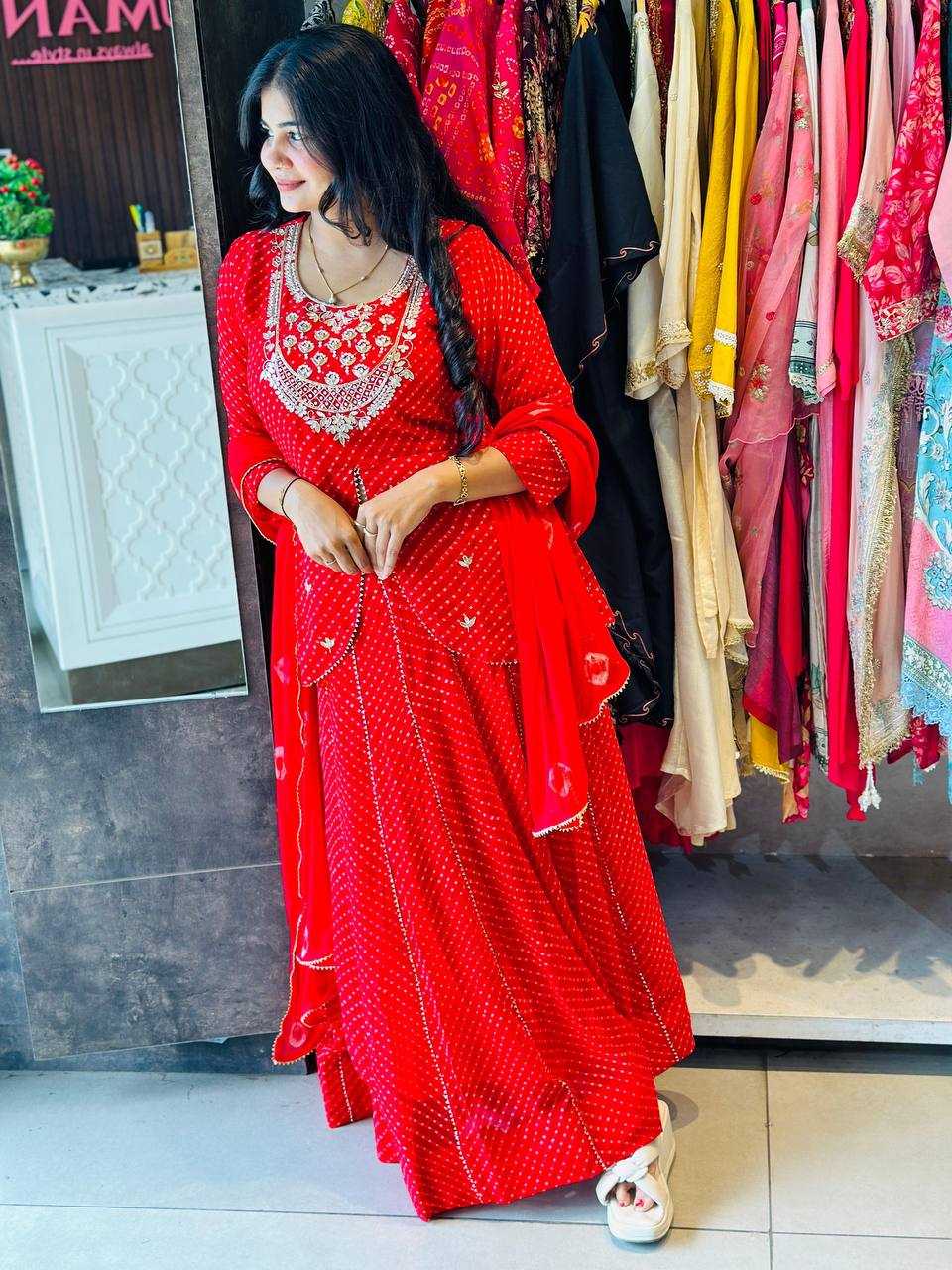 Ynf Georgette RIN141 1977 Lehengas Wholesale Traditional Lehenga Printed Lehenga Lehenga With Dupatta Manufacturer