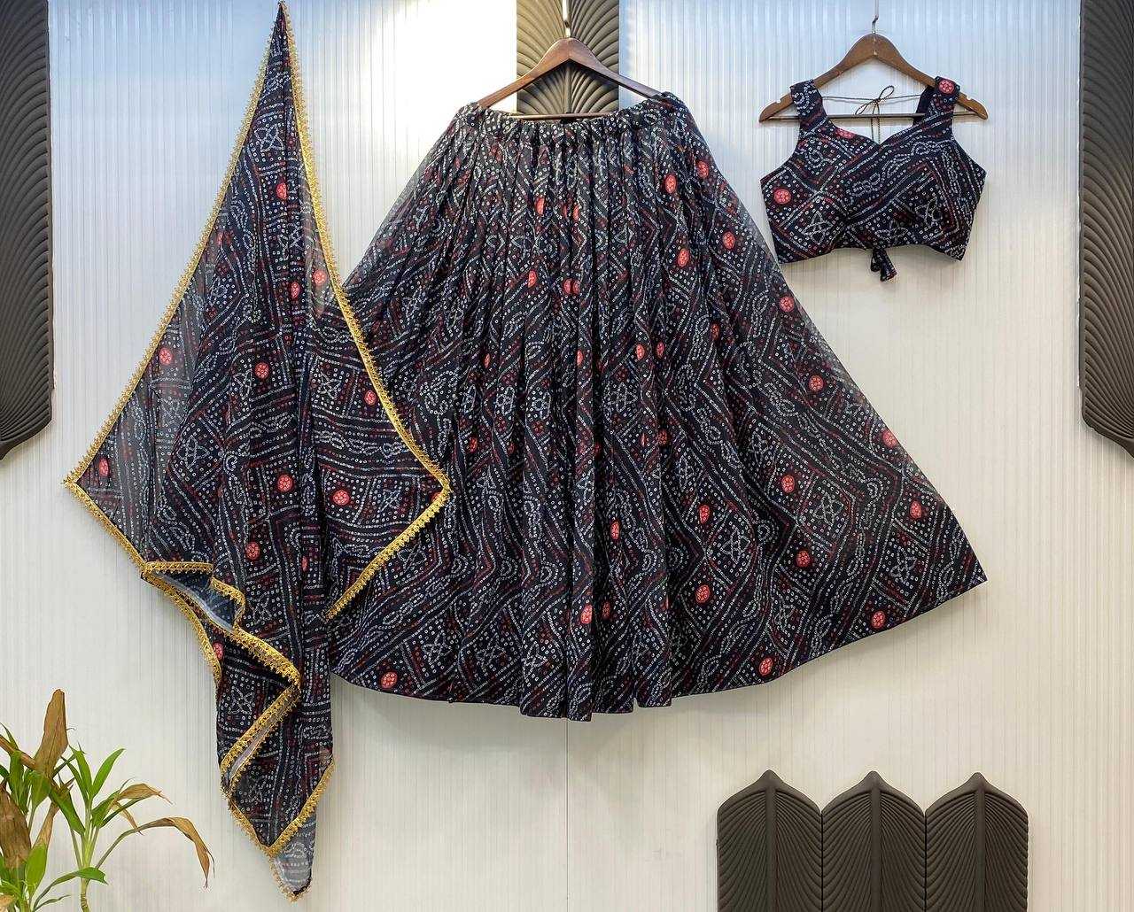 Ynf Georgette RIN141 637 Lehengas Festive Collections Wholesale Georgette Lehenga Navratri Chaniya Choli Manufacturer