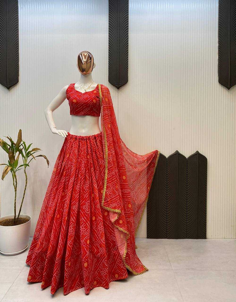 Ynf Georgette RIN141 637 Lehengas Festive Collections Wholesale Georgette Lehenga Navratri Chaniya Choli Manufacturer
