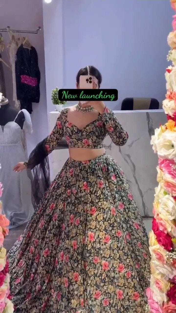 Ynf Georgette RIN157 1067 Lehengas Plus Size Collections Wholesale Designer Lehenga Printed Lehenga Georgette Lehenga Manufacturer