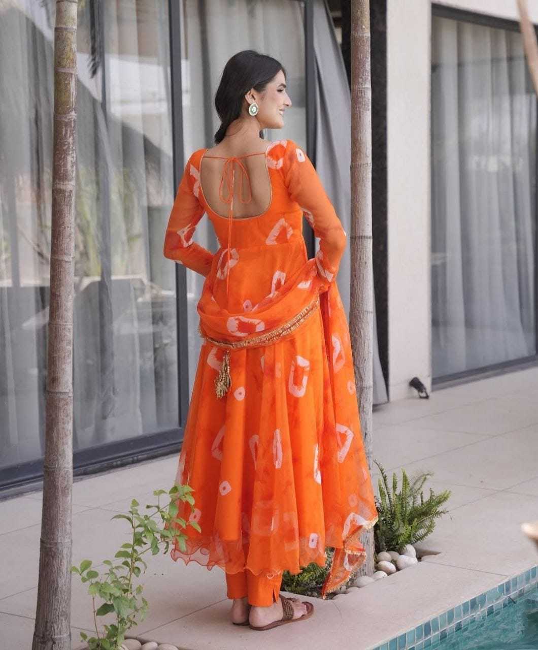 Ynf Georgette RIN157 187 Gowns Plus Size Collections Wholesale Printed Gowns Georgette Gown Designer Gowns Manufacturer