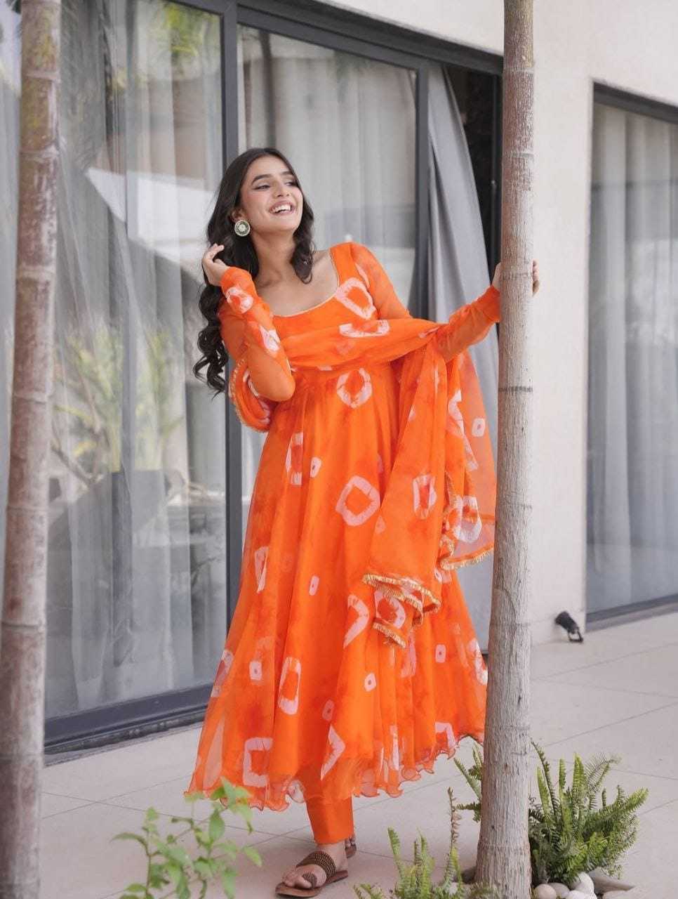 Ynf Georgette RIN157 187 Gowns Plus Size Collections Wholesale Printed Gowns Georgette Gown Designer Gowns Manufacturer