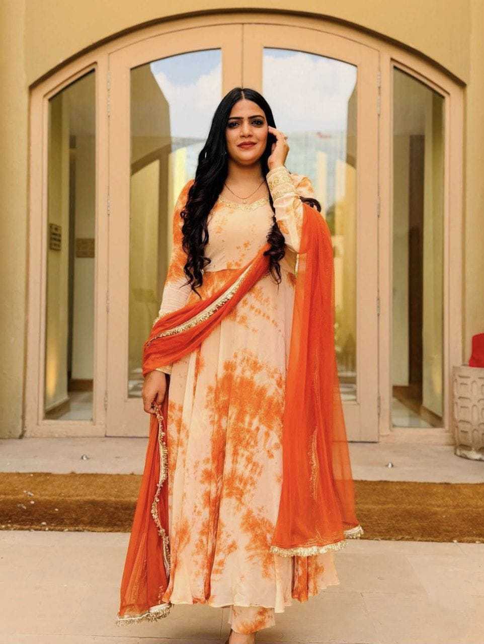 Ynf Georgette RIN157 190 Gowns Plus Size Collections Wholesale Printed Gowns Georgette Gown Designer Gowns Manufacturer
