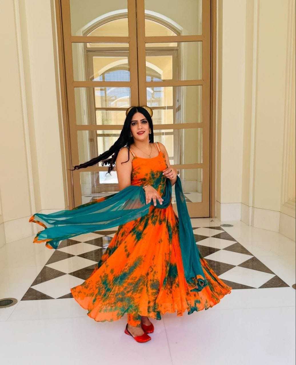 Ynf Georgette RIN157 193 Gowns Plus Size Collections Wholesale Printed Gowns Georgette Gown Designer Gowns Manufacturer