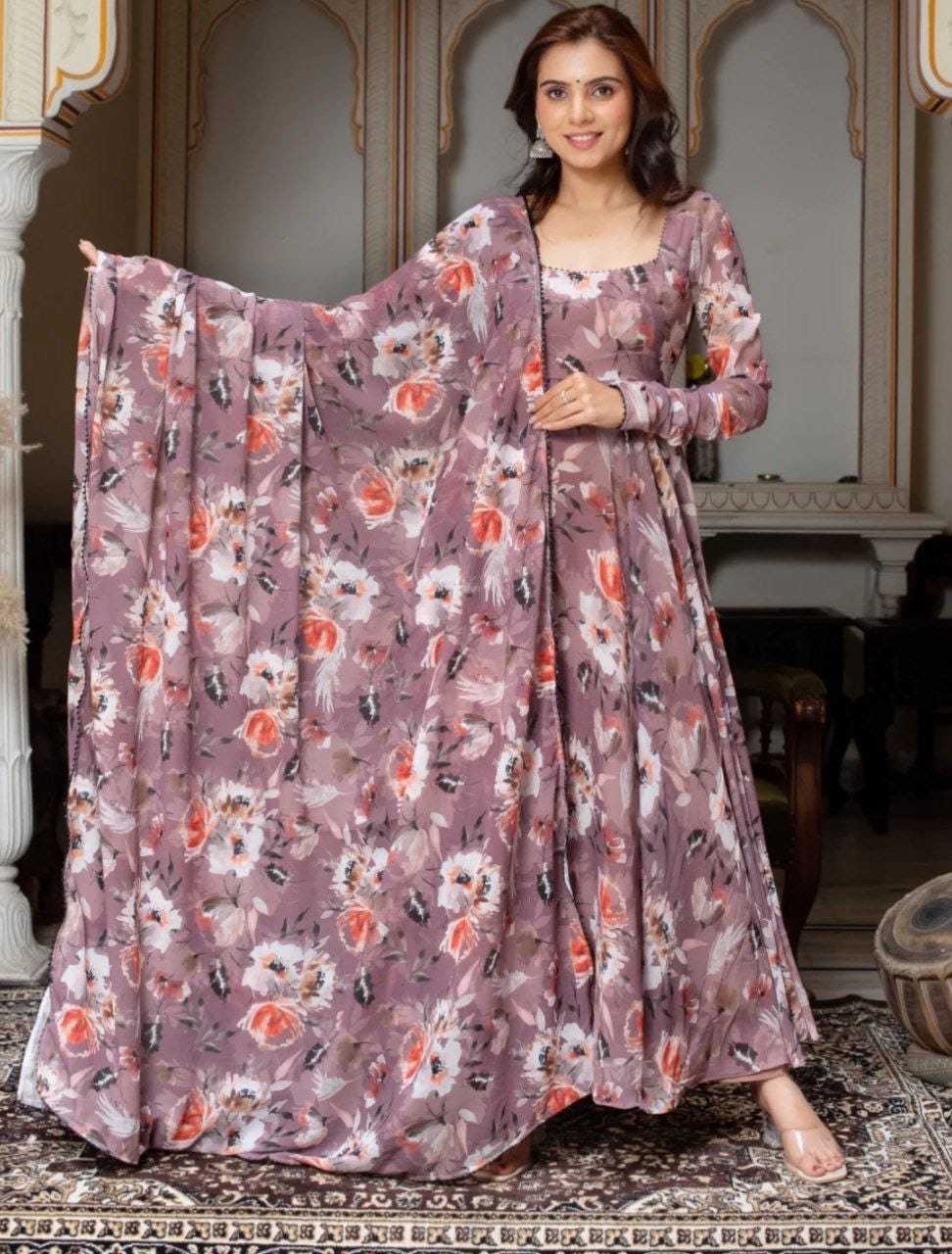 Ynf Georgette RIN157 201 Gowns Plus Size Collections Wholesale Fancy Gowns Georgette Gown Designer Gowns Manufacturer
