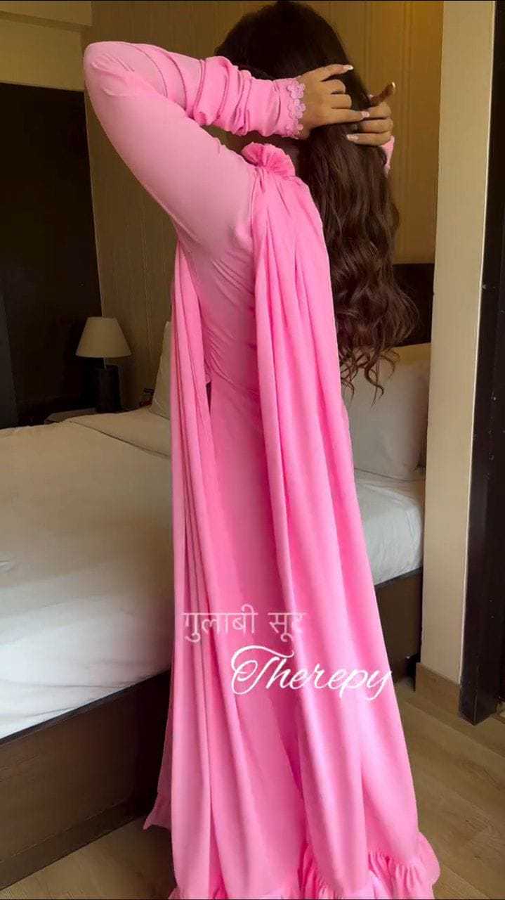 Ynf Georgette RIN157 2106 Suits & Dresses Plus Size Collections Wholesale Palazzo Suit Georgette Suit Pink Salwar Suit Manufacturer