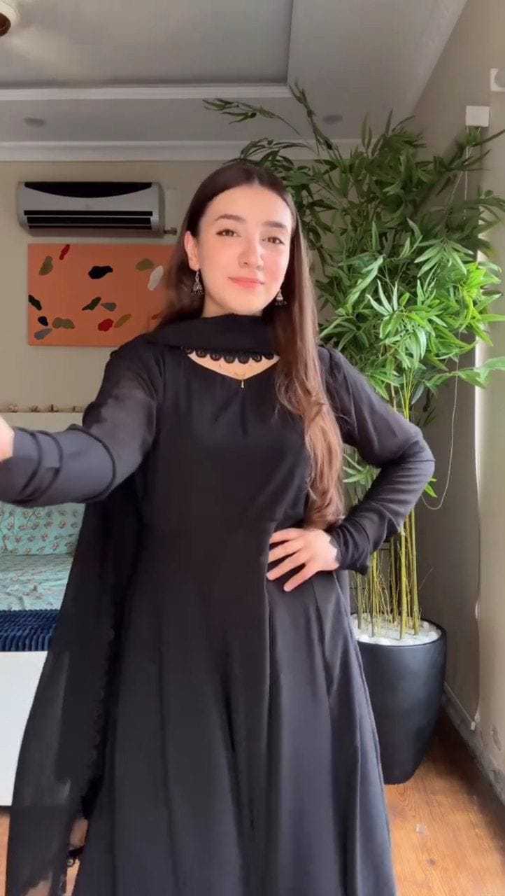 Ynf Georgette RIN157 2112 Gowns Plus Size Collections Wholesale Georgette Gown Designer Gowns Black Gown Manufacturer