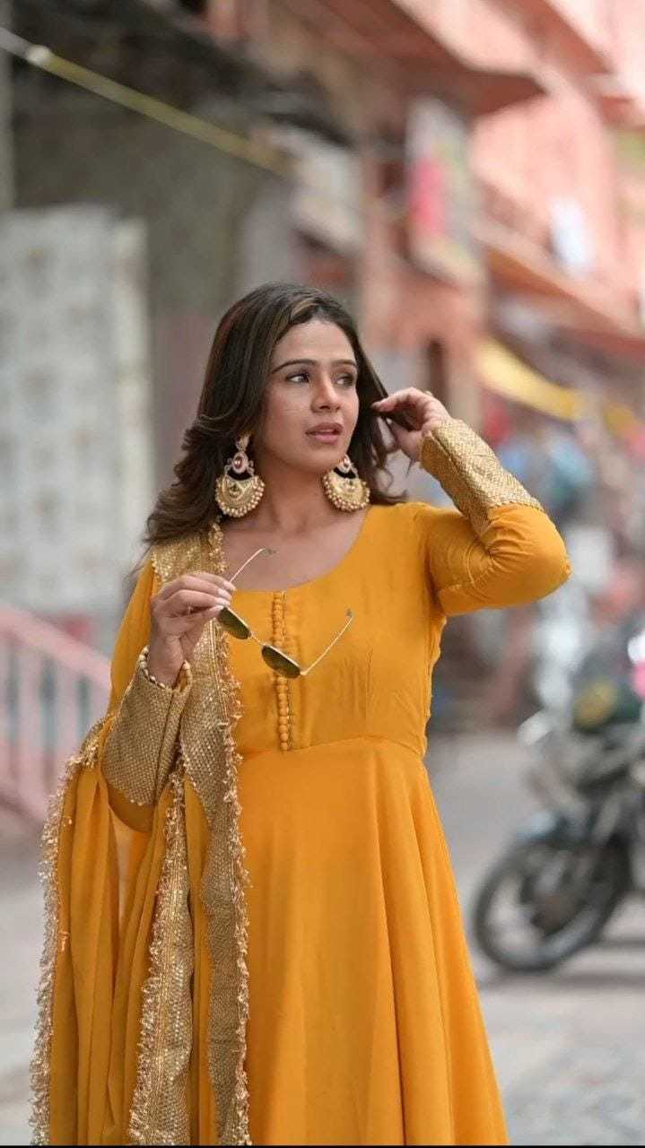 Ynf Georgette RIN157 2113 Gowns Plus Size Collections Wholesale Party Gowns Georgette Gown Designer Gowns Manufacturer