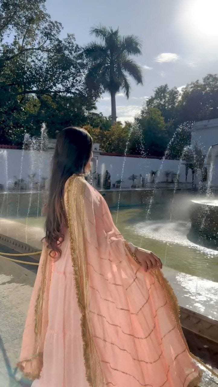 Ynf Georgette RIN157 2121 Gowns Plus Size Collections Wholesale Georgette Gown Wedding Gown Designer Gowns Manufacturer