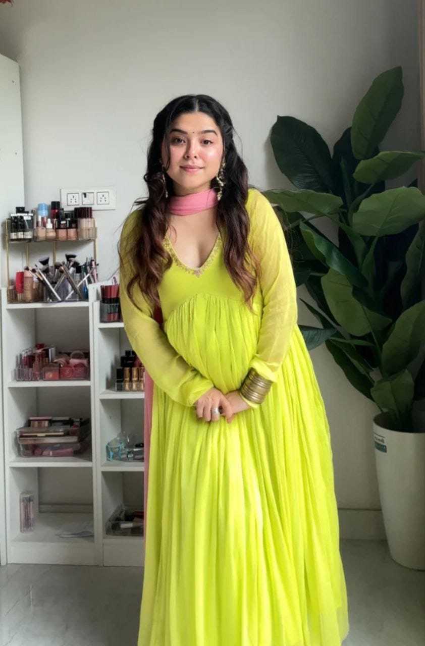 Ynf Georgette RIN157 2127 Gowns Plus Size Collections Wholesale Fancy Gowns Georgette Gown Designer Gowns Manufacturer