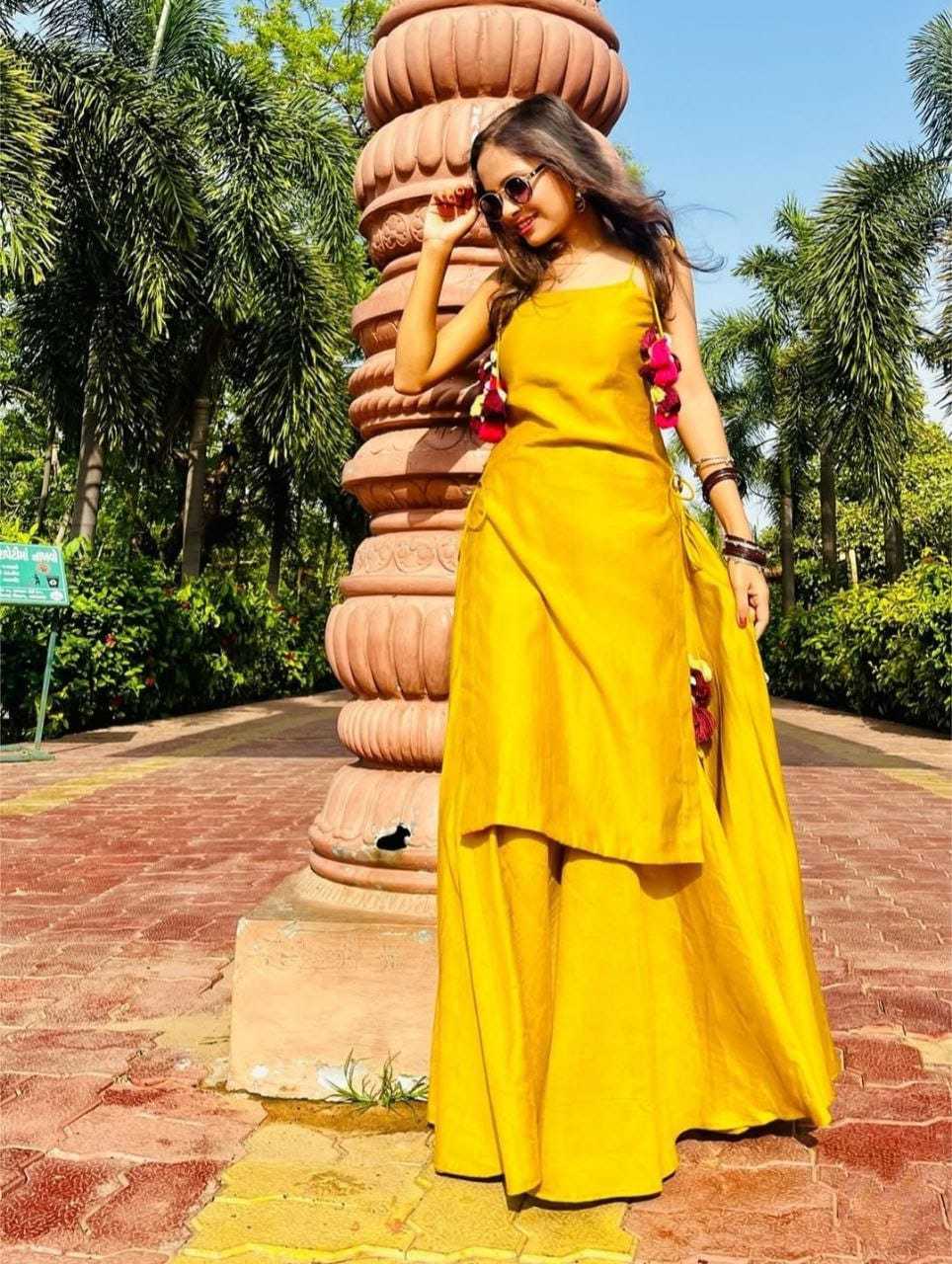 Ynf Georgette RIN157 2129 Kurti Plus Size Collections Wholesale Georgette Kurti Kurti With Palazzo Yellow Kurtis Manufacturer
