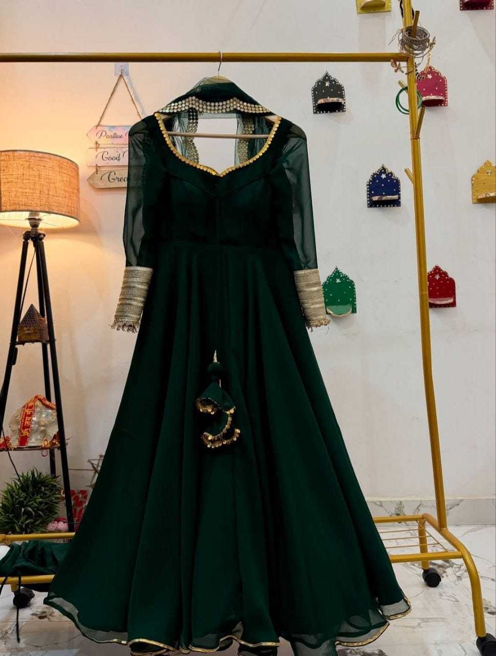 Ynf Georgette RIN157 2134 Gowns Plus Size Collections Wholesale Party Gowns Georgette Gown Designer Gowns Manufacturer