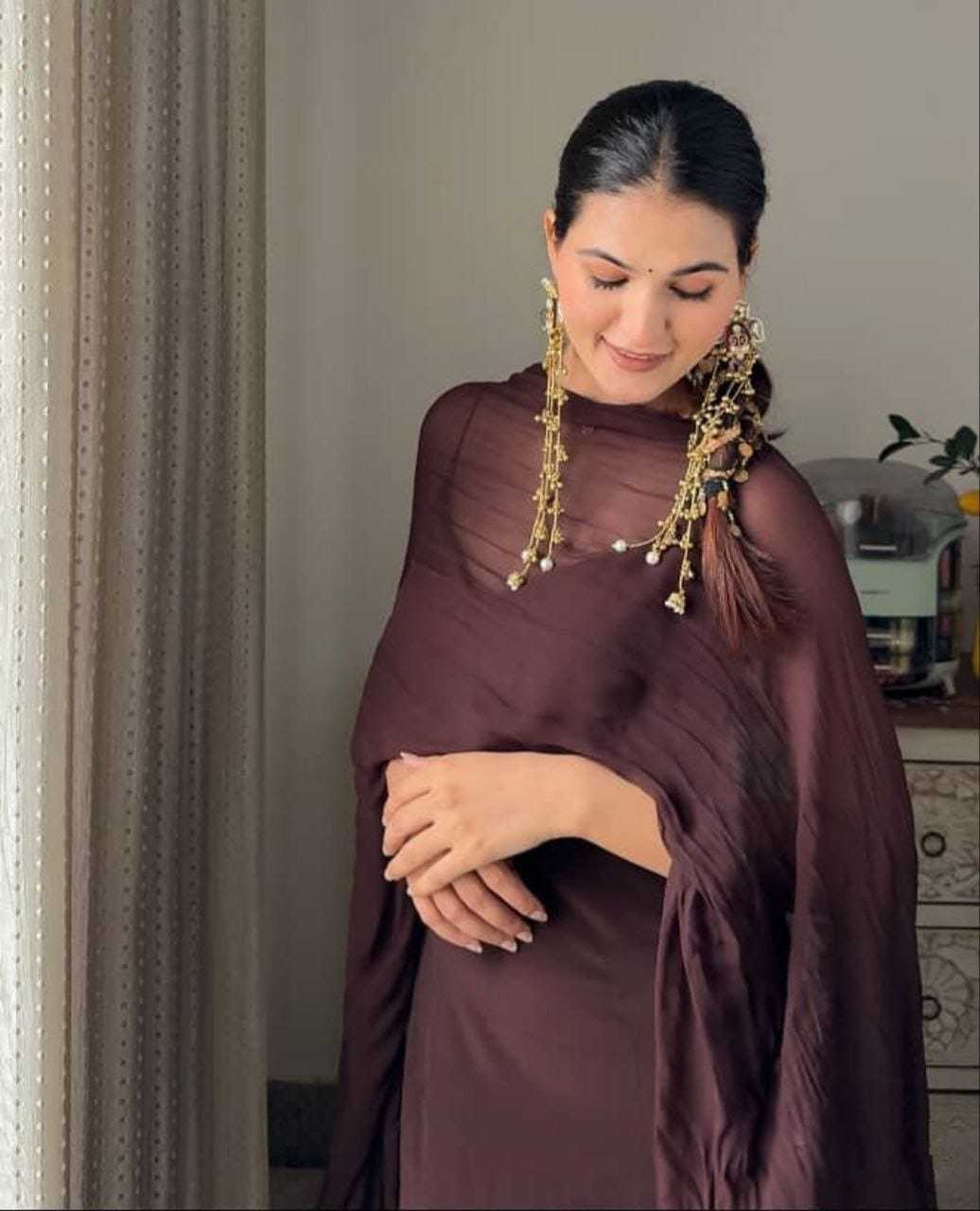 Ynf Georgette RIN157 2146 Gowns Plus Size Collections Wholesale Party Gowns Georgette Gown Designer Gowns Manufacturer