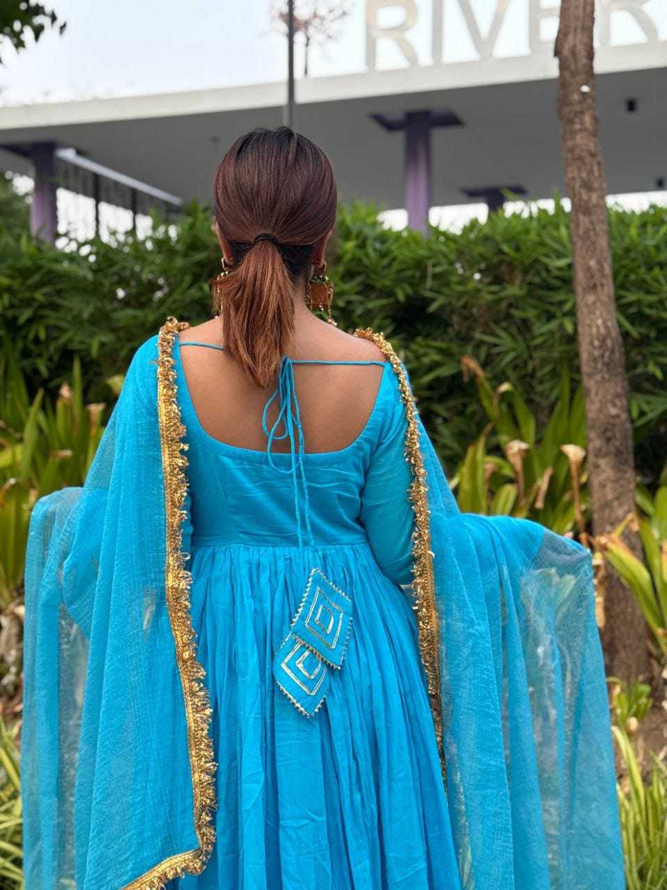 Ynf Georgette RIN157 2153 Gowns Plus Size Collections Wholesale Party Gowns Georgette Gown Gown With Dupatta Manufacturer